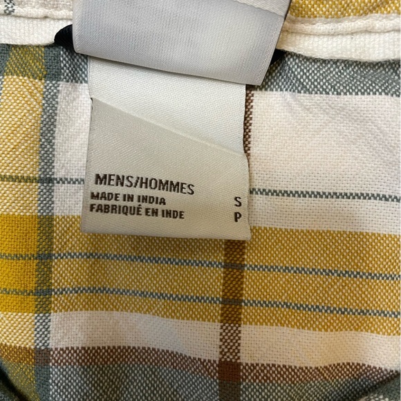 Mens The North Face size small yellow/green Hayden Pass 2.0 plaid button up - Picture 4 of 12